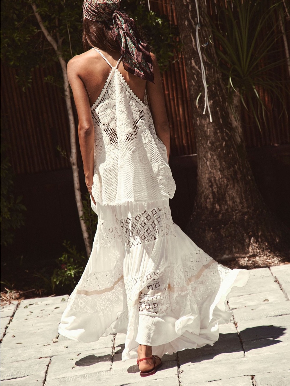 Free People Swept Away Maxi Skirt Size Small S/P in Clean Ivory - Boho Crochet - Picture 3 of 13